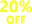 20% off
