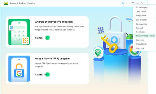 Aiseesoft Android Unlocker aktualisieren