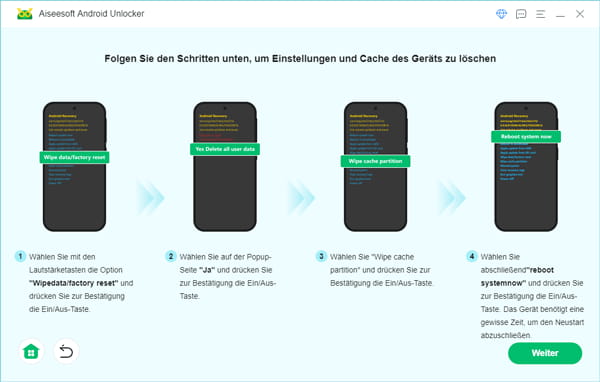 Handy Einstellungen entfernen