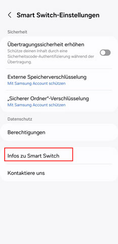 Aktuelle Version überprüfen