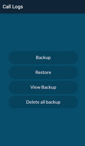 Anrufliste mit Restore Calllogs and Contacts wiederherstellen