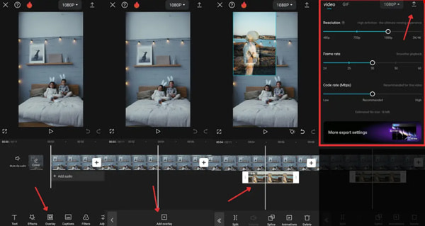 Bild in Video einfügen mit CapCut