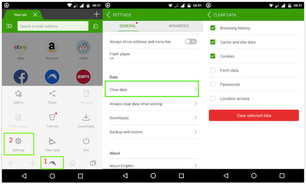 Dolphin Verlauf löschen