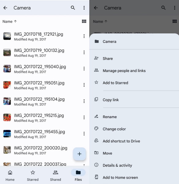 Fotos mit Link teilen