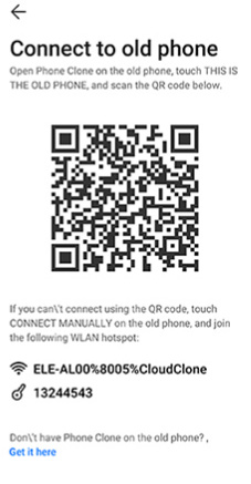 Geräte mit QR-Code verbinden