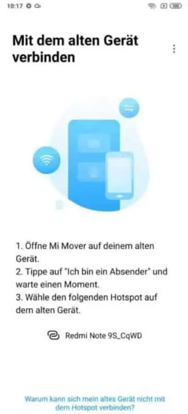 Gerate über Mi Mover verbinden 