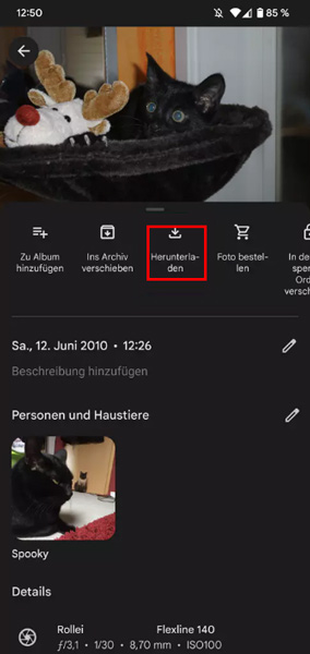 Google Fotos auf Android herunterladen