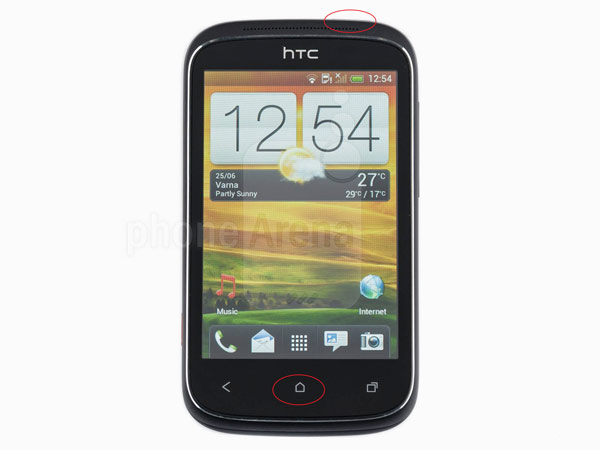 HTC Desire Screenshot machen