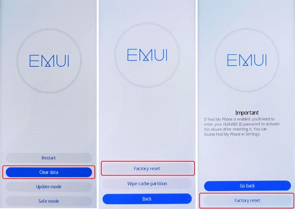 Huawei zurücksetzen EMUI 10