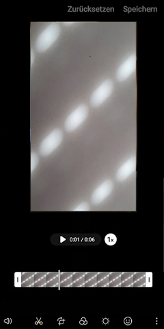 Instagram-Video auf Samsung schneiden