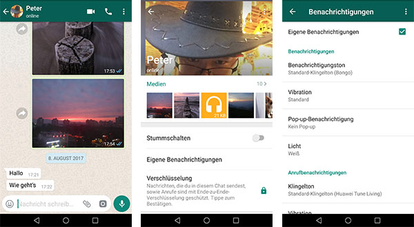 Klingeltöne für WhatsApp auf Android ändern