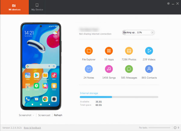 Xiaomi-Fotos auf PC übertragen mit Mi PC Suite