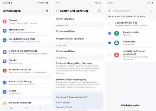 Android Anrufliste wiederherstellen ohne PC