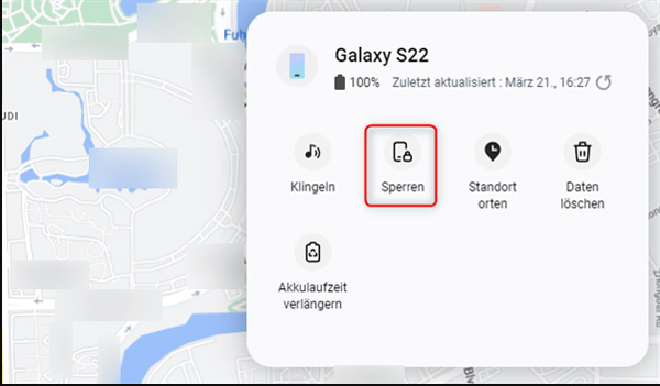 Samsung Handy mit SmartThings Find entsperren