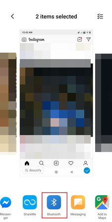 Xiaomi Fotos durch Blutooth senden