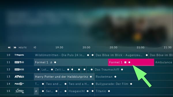 Magenta TV mit Receiver aufnehmen