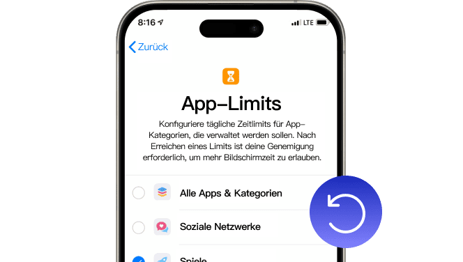 App Limits wählen