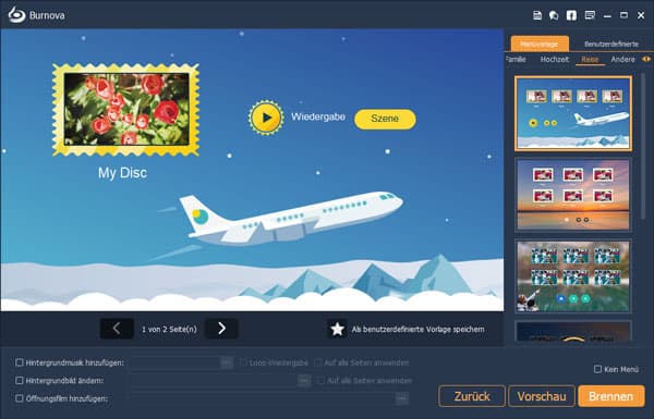 Blu-ray Menü personalisieren