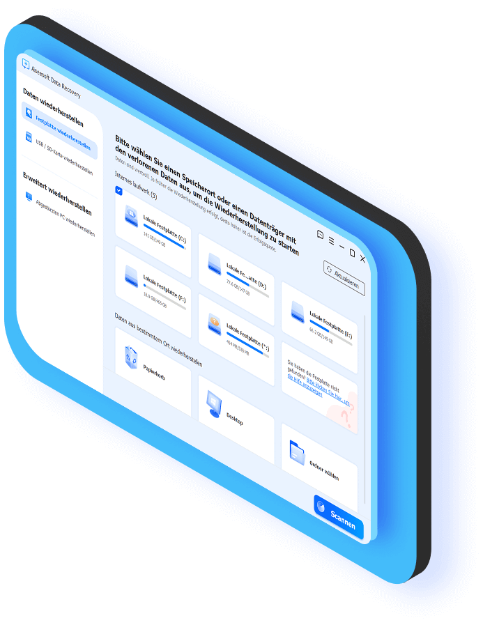 Gelöschte Daten vom PC wiederherstellen