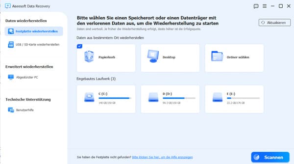 Ordner von Mails scannen