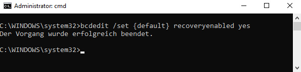 Automatische Reparatur deaktivieren