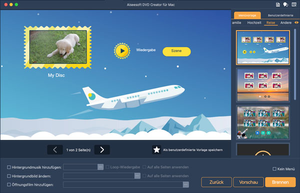 DVD-Menü auswählen