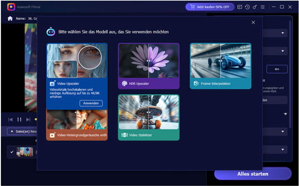 AI-Modell auswählen