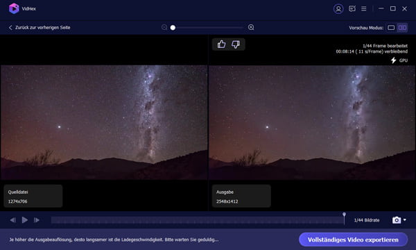 Bearbeitetes Video exportieren