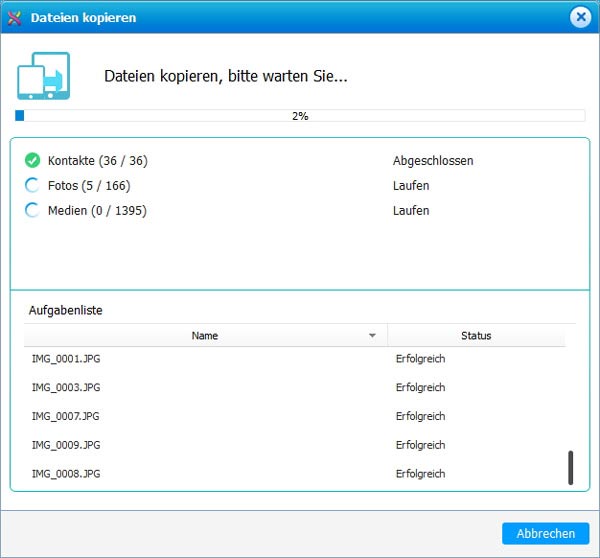 Daten von HTC auf Samsung übertragen