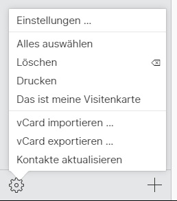 Kontakte vom iCloud exportieren