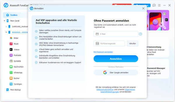 VIP-Vorteile aktivieren