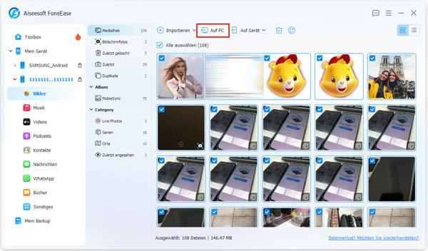 Bilder von Handy auf PC übertragen
