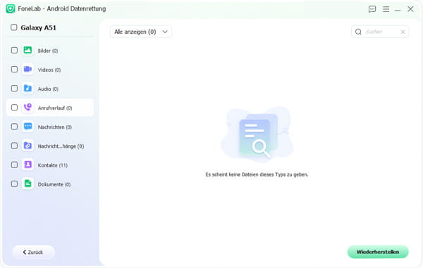Android Anrufliste wiederherstellen