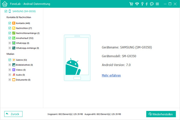 Gelöschte Apps auf Android wiederherstellen