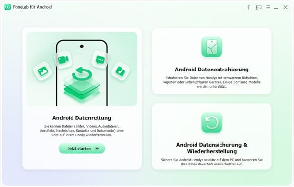 Fonelab for Android starten