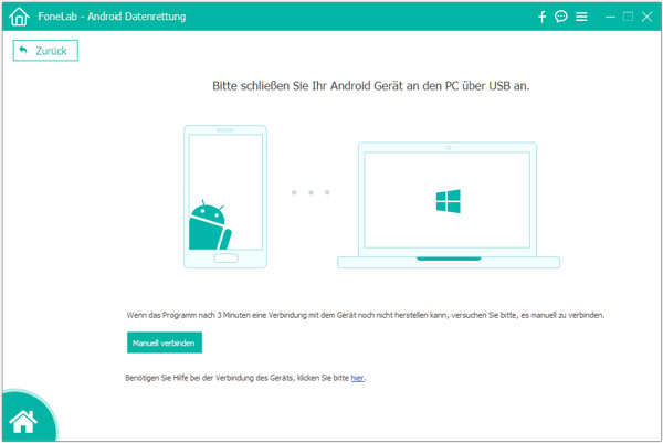 HTC Contact Recovery Software starten