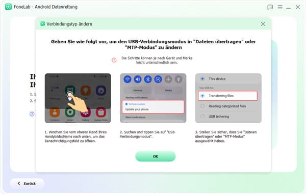 USB-Debugging auf Android aktivieren