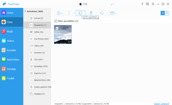 Bilder vom iPhone auf PC exportieren