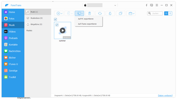 iPhone Musik wählen