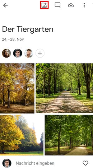 Fotos auf Google Fotos laden