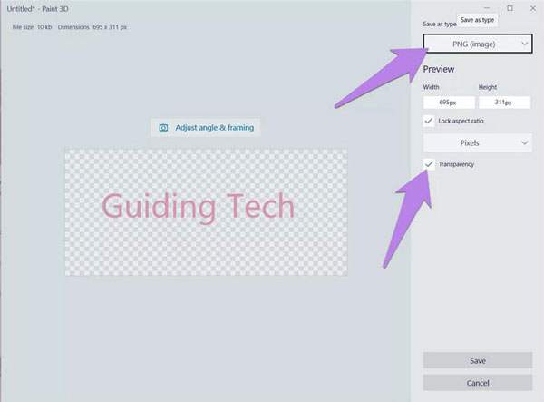 HEIC in PNG auf Windows umwandeln