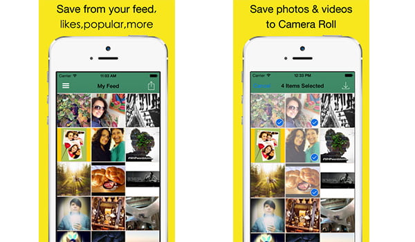 Mit InstaBoard Instagram Bilder downloaden