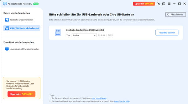 USB-Laufwerk scannen