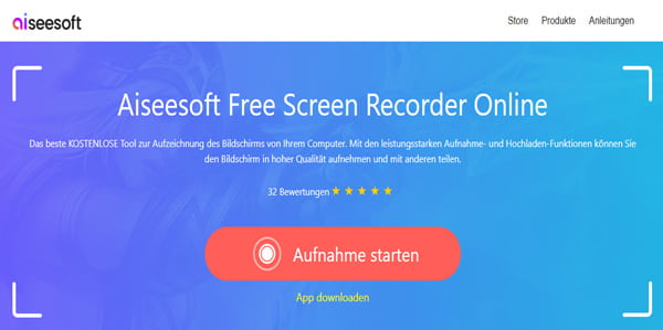 Free Screen Recorder öffnen