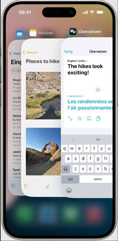 App-Umschalter öffnen