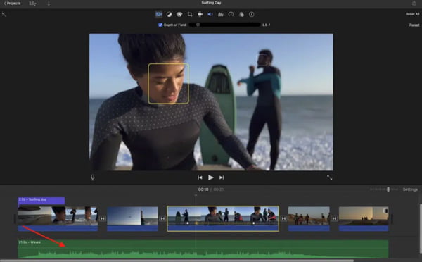 Audiospur mit iMovie entfernen