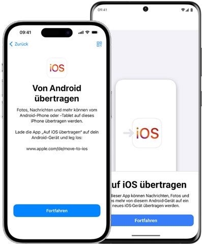 Daten von Android auf iPad übertragen durch Move to iOS