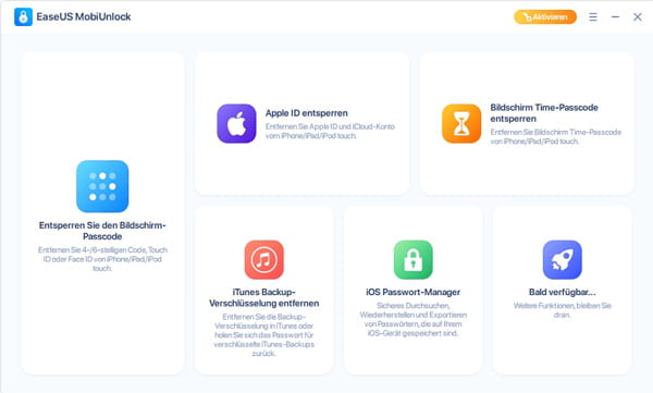 EaseUS MobiUnlock Oberfläche