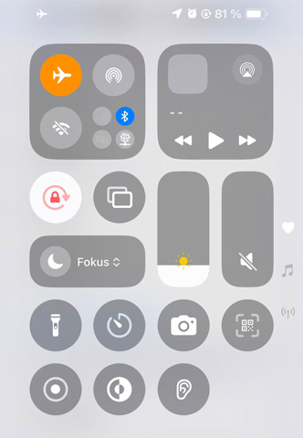 Flugmodus auf iOS 18 aktivieren