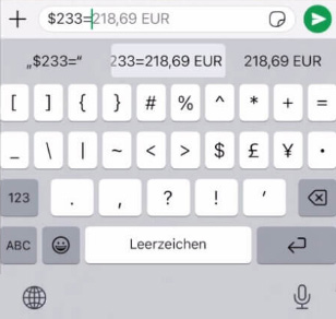 iOS-Tastatur verwenden